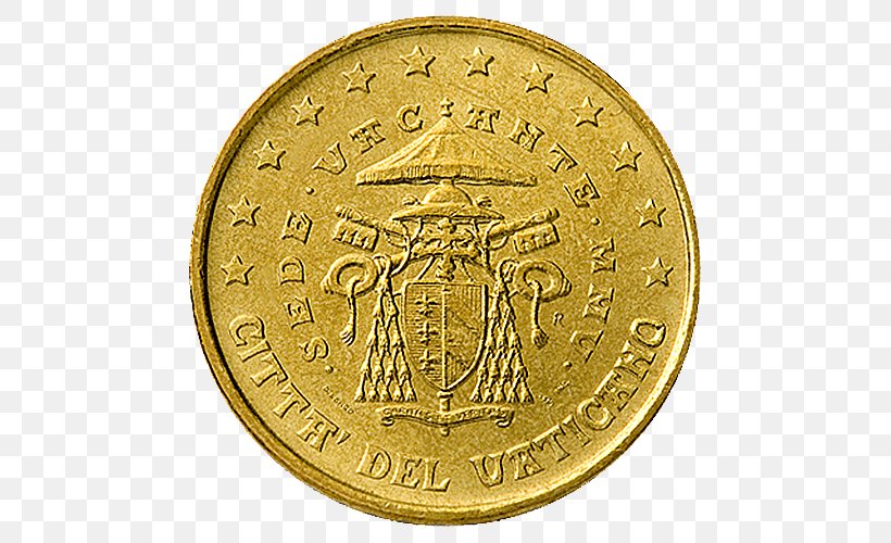 Gold Coin Currency Bullion Coin, PNG, 500x500px, 50 Cent Euro Coin, Gold Coin, Banknote, Brass, Bronze Medal Download Free
