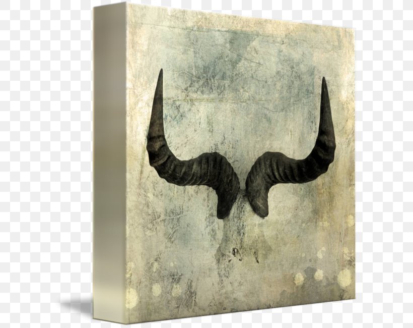 Horn Wildebeest Gallery Wrap Canvas Art, PNG, 606x650px, Horn, Art, Book, Canvas, Devil Download Free