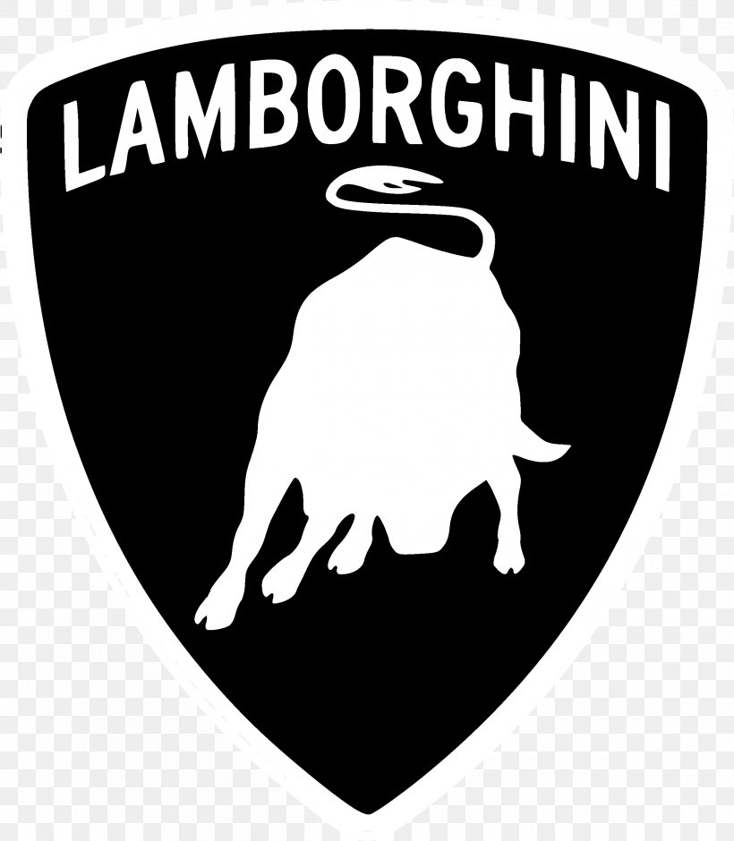 Lamborghini Miura Logo Black And White, PNG, 2400x2754px, Lamborghini, Animal, Area, Black, Black And White Download Free