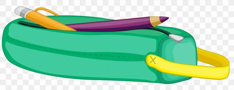Pencil Case Stationery Clip Art, PNG, 6174x2394px, Pen Pencil Cases, Bag, Green, Inflatable, Marker Pen Download Free