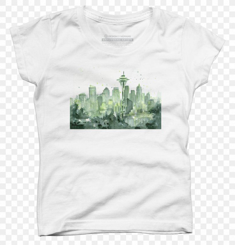 T-shirt Seattle Watercolor Painting Art, PNG, 1725x1800px, Tshirt, Art, Baby Toddler Onepieces, Clothing, Crew Neck Download Free