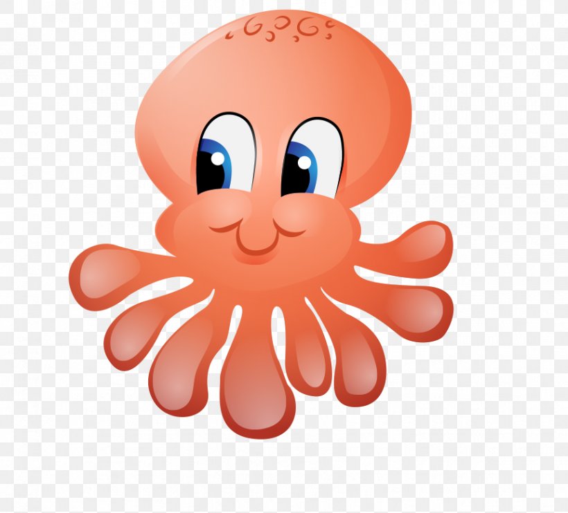 Octopus Cartoon Drawing, PNG, 862x781px, Watercolor, Cartoon, Flower, Frame, Heart Download Free