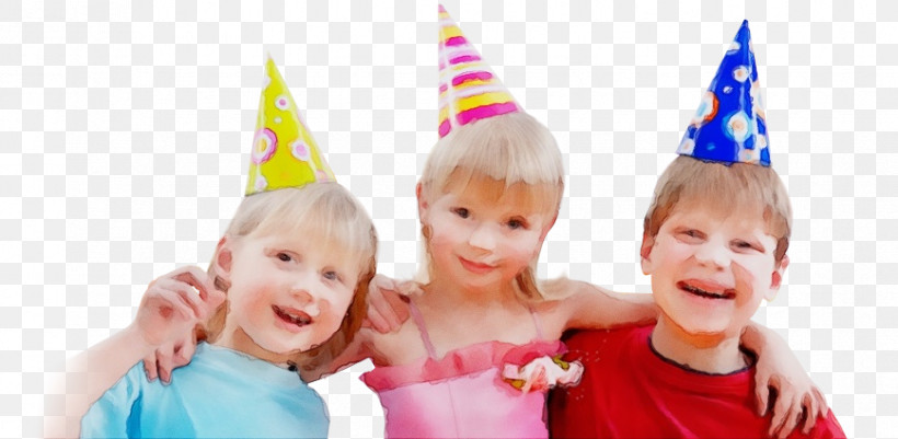 Party Hat, PNG, 868x425px, Watercolor, Baby, Birthday, Birthday Party, Child Download Free