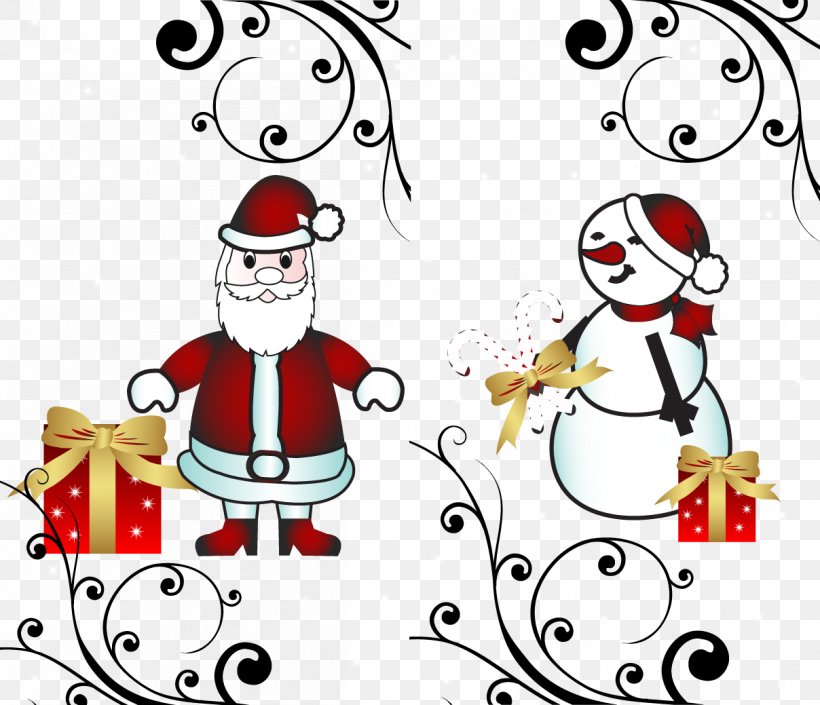 Santa Claus Christmas Tree Christmas Ornament Clip Art, PNG, 1208x1039px, Santa Claus, Area, Art, Cartoon, Christmas Download Free