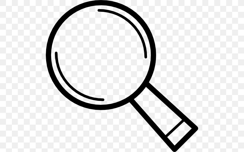 Magnifying Glass Clip Art, PNG, 512x512px, Magnifying Glass, Area, Black And White, Brand, Glass Download Free