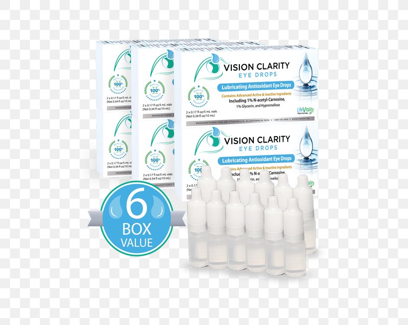 Vision Clarity Carnosine Eye Drops Eye Drops & Lubricants Acetylcarnosine, PNG, 500x654px, Eye Drops Lubricants, Acetylcarnosine, Carnosine, Cataract, Drinkware Download Free