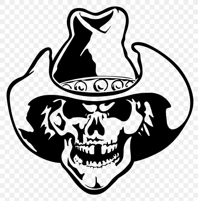 Cowboy Hat Skull Clip Art Stock Photography, PNG, 1278x1300px, Cowboy Hat, Artwork, Black And White, Bone, Cowboy Download Free