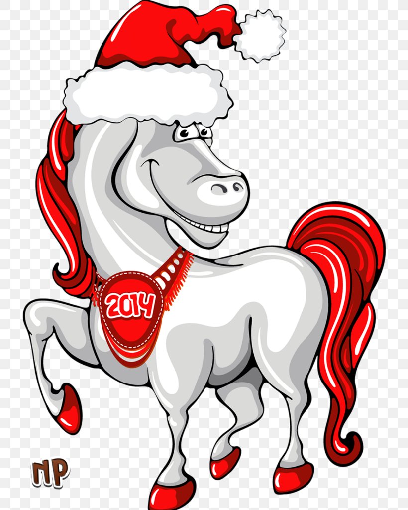 Horse Santa Claus Christmas Card Clip Art, PNG, 800x1024px, Watercolor, Cartoon, Flower, Frame, Heart Download Free