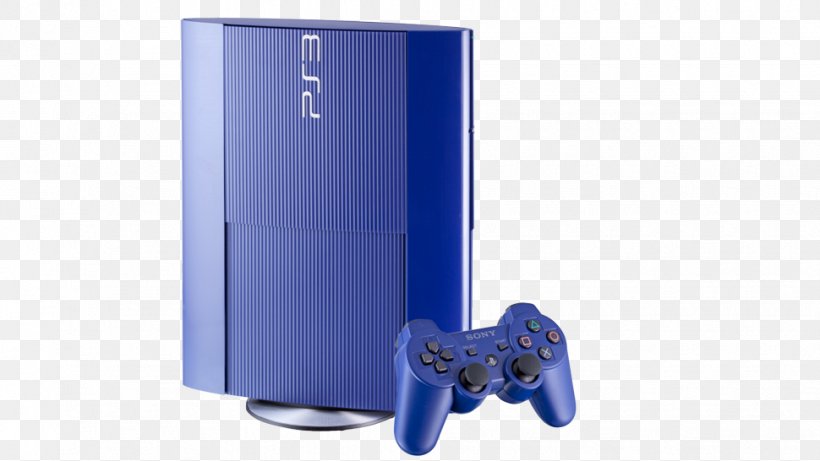 Video Game Consoles Sony PlayStation 3 Super Slim Sony PlayStation 3 Slim, PNG, 970x546px, Video Game Consoles, Blue, Cobalt Blue, Electric Blue, Gamestop Download Free