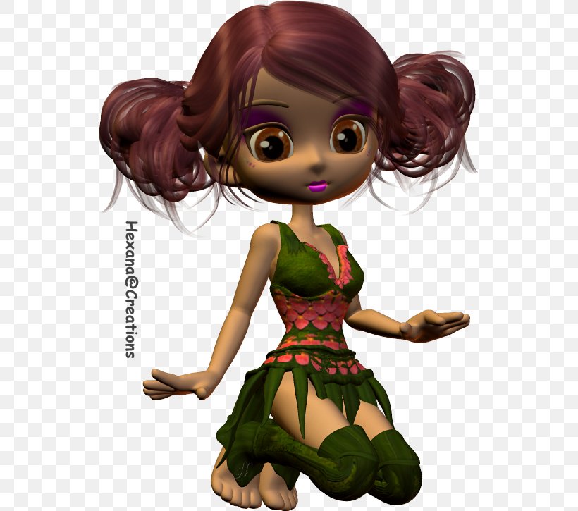 Black Hair Fairy Brown Hair Doll, PNG, 540x725px, Black Hair, Animated Cartoon, Black, Brown, Brown Hair Download Free