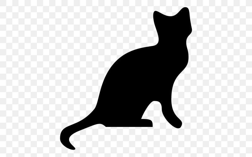 Cat Silhouette Clip Art, PNG, 512x512px, Cat, Black, Black And White, Black Cat, Carnivoran Download Free