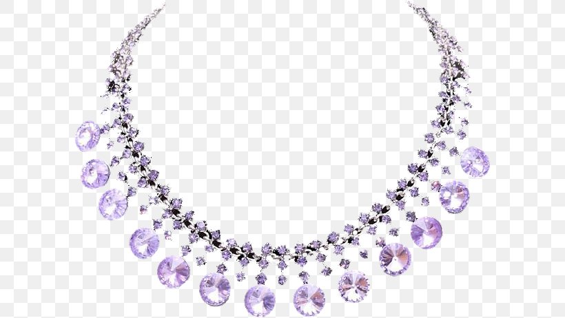Necklace Jewellery Amethyst Clip Art, PNG, 604x462px, Necklace, Amethyst, Body Jewelry, Brooch, Chain Download Free
