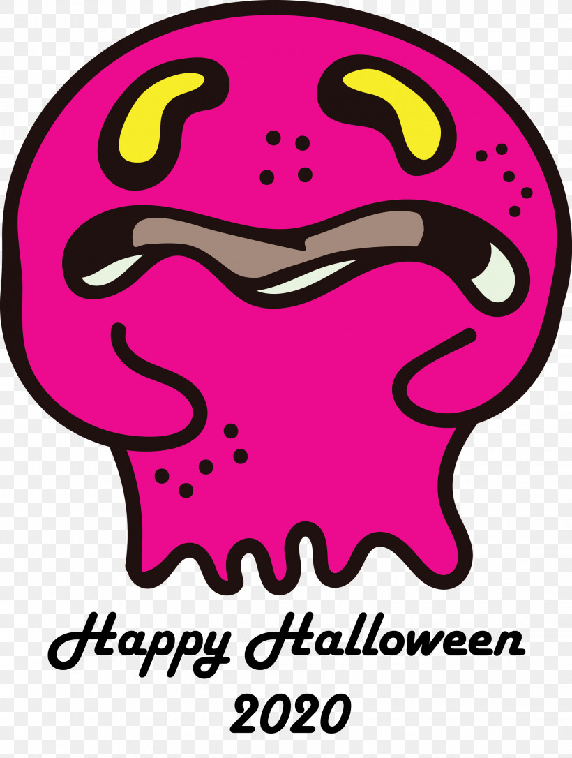 2020 Happy Halloween, PNG, 2264x3000px, 2020 Happy Halloween, Area, Meter, Pink M, Smiley Download Free