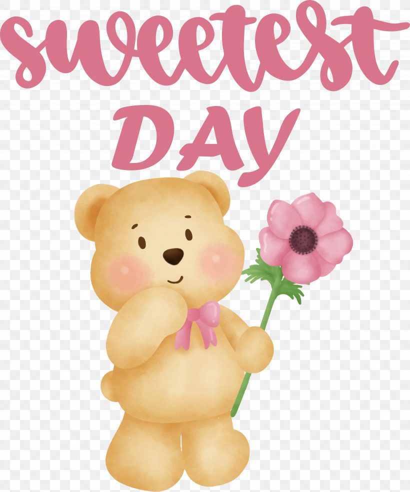 Teddy Bear, PNG, 5052x6063px, Teddy Bear, Bears, Biology, Flower, Pink Download Free