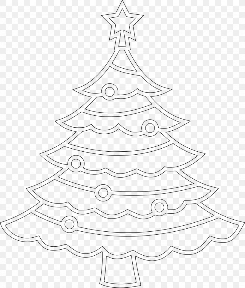 Christmas Tree Black And White, PNG, 1637x1920px, Christmas Tree, Black, Black And White, Branch, Christmas Download Free