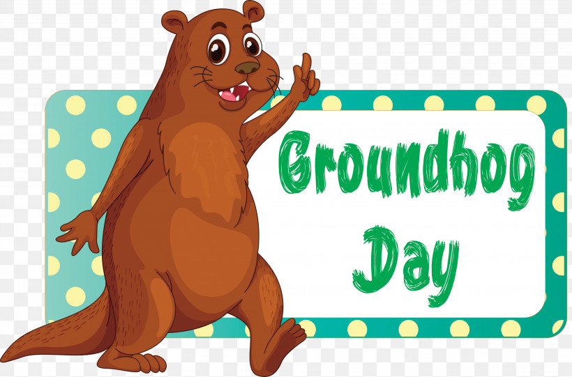 Groundhog Groundhog Day Happy Groundhog Day, PNG, 2999x1980px, Groundhog, Animal Figure, Bear, Beaver, Brown Bear Download Free