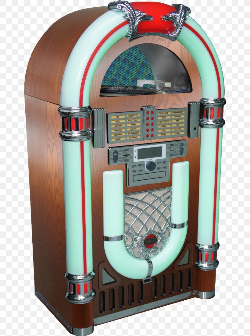 Jukebox Retro Vinyl Record Player Cd Stereo System Mp3 Sd Usb Decoder Fm Free Phonograph Record MP3 Player Turntable, PNG, 666x1103px, Watercolor, Cartoon, Flower, Frame, Heart Download Free