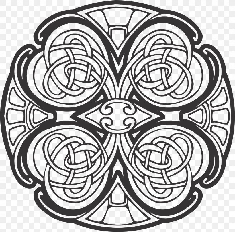 Celtic Knot Ornament, PNG, 1198x1187px, Celtic Knot, Area, Art, Black And White, Celts Download Free