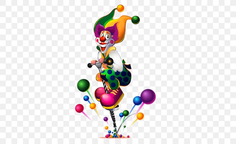 Clown Birthday Clip Art, PNG, 500x500px, Clown, Art, Birthday, Christmas Ornament, Circus Download Free
