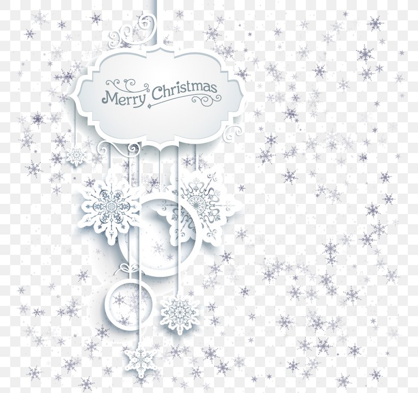 Hanging Christmas Card Frame Element, PNG, 769x771px, Christmas, Area, Black And White, Christmas Card, Greeting Note Cards Download Free