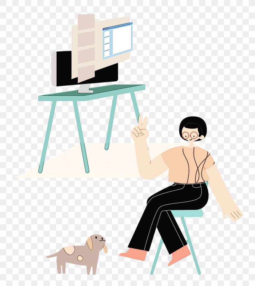 Desk Furniture Sitting Table Cartoon, PNG, 2232x2500px, Alone Time, Behavior, Cartoon, Desk, Furniture Download Free