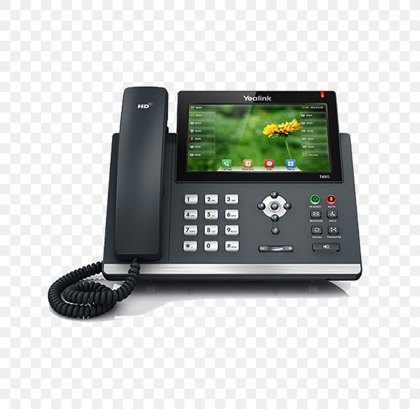 VoIP Phone Yealink SIP-T48G Voice Over IP Session Initiation Protocol Telephone, PNG, 800x800px, Voip Phone, Business Telephone System, Communication, Corded Phone, Electronics Download Free