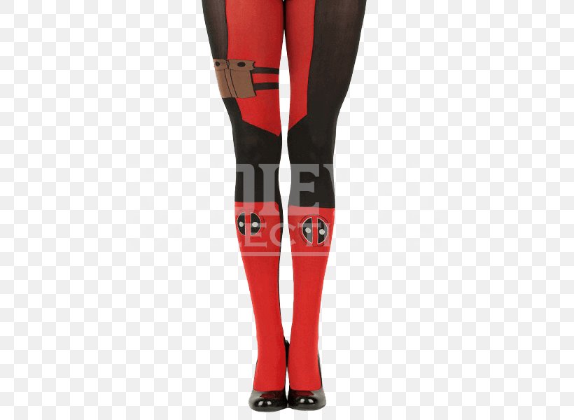 Deadpool T-shirt Marvel Comics Leggings Tights, PNG, 600x600px, Watercolor, Cartoon, Flower, Frame, Heart Download Free