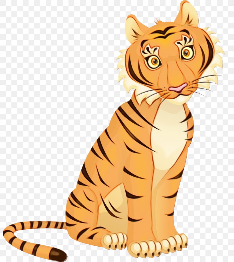 Tiger Paw, PNG, 800x921px, Watercolor, Animal, Animal Figure, Bengal Tiger,  Cartoon Download Free