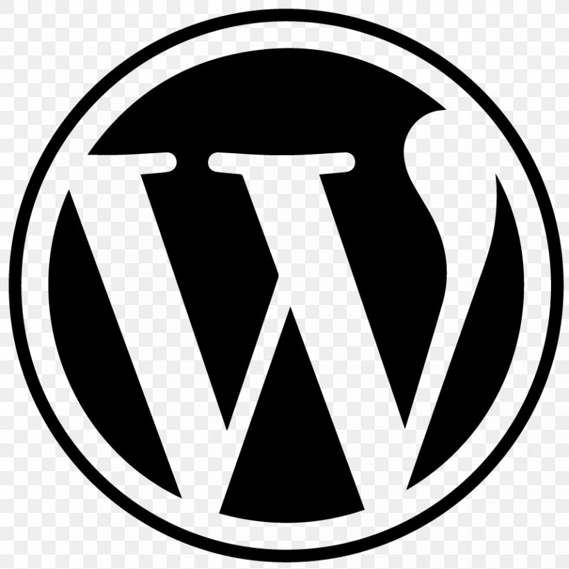 WordPress Logo, PNG, 856x858px, Wordpress, Area, Black And White, Blog, Brand Download Free