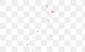 Japanese Pink Falling Cherry Petals - Arrow Pattern PNG