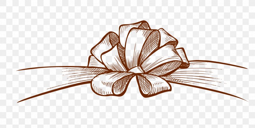 Butterfly Shoelace Knot Ribbon Drawing, PNG, 1719x863px, Butterfly, Bow Tie, Drawing, Flower, Gift Download Free