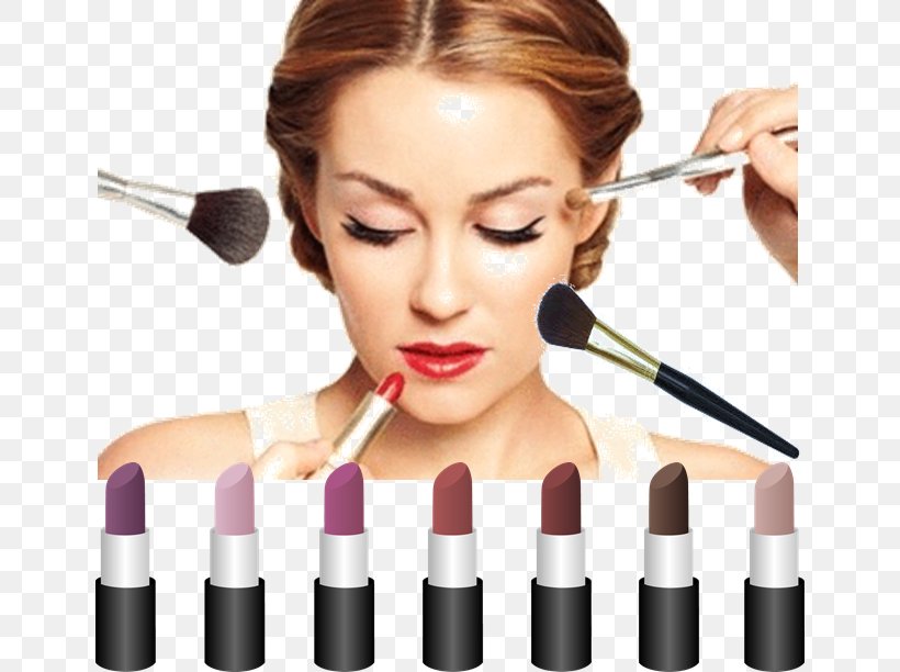 Cosmetics Make-up Artist Lipstick Eye Shadow Mascara, PNG, 646x612px, Cosmetics, Beauty, Beauty Parlour, Cheek, Chin Download Free
