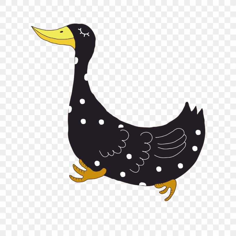 Duck Goose Illustration, PNG, 2953x2953px, Duck, Beak, Bird, Designer, Ducks Geese And Swans Download Free