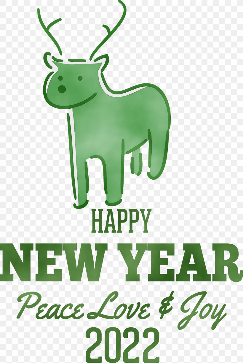 New Year Card, PNG, 2011x3000px, Watercolor, Biology, Green, Logo, Meter Download Free