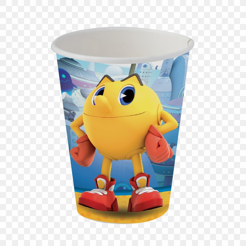 Pac-Man Cup Plastic Bag Disposable, PNG, 990x990px, Pacman, Bag, Cup, Disposable, Drinkware Download Free