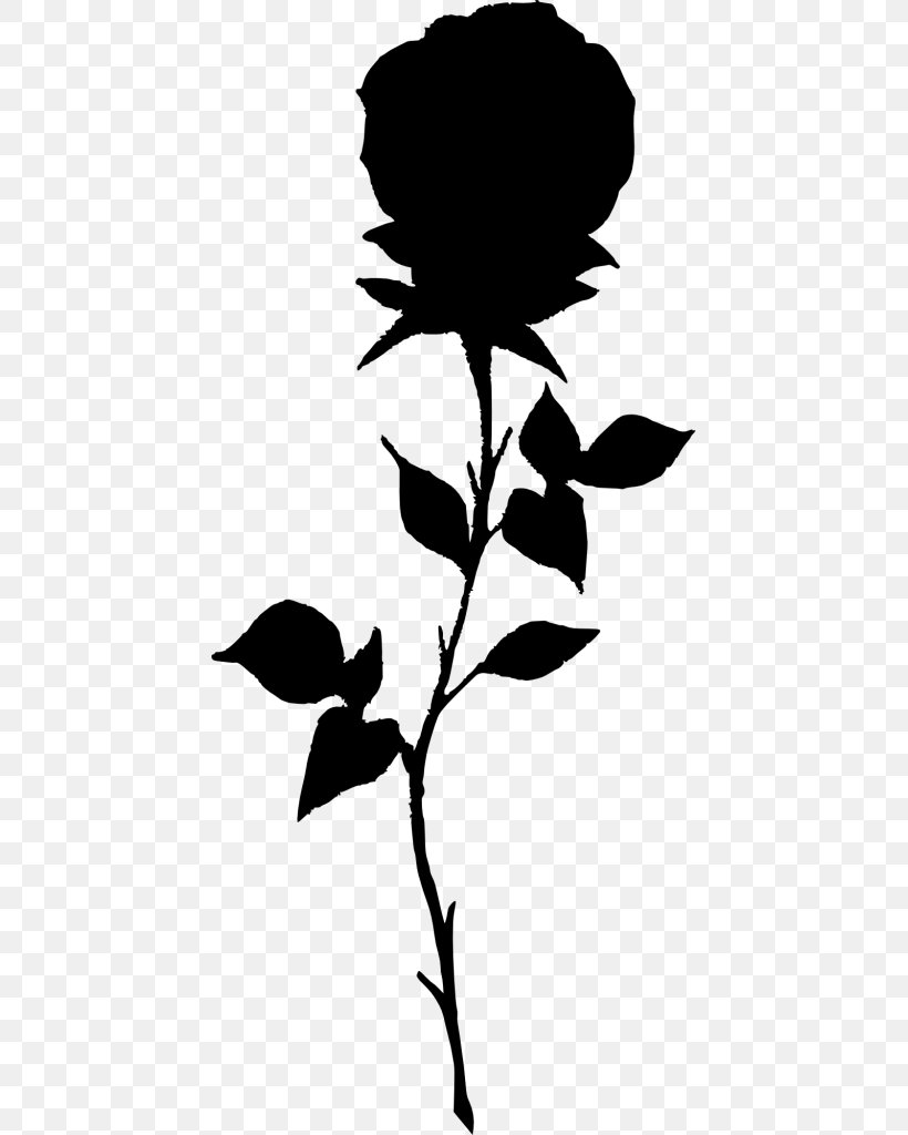 Clip Art Silhouette Image Vector Graphics, PNG, 437x1024px, Silhouette, Blackandwhite, Botany, Drawing, Flower Download Free