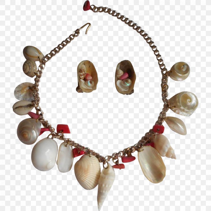 Necklace Earring Bracelet Shell Jewelry Jewellery, PNG, 875x875px, Necklace, Bracelet, Chain, Earring, Estate Jewelry Download Free
