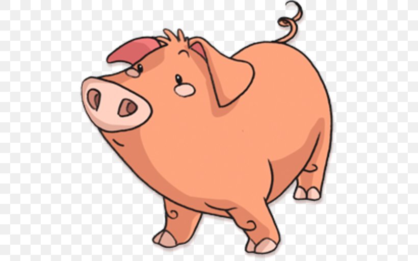 Pig, PNG, 512x512px, Pig, Animal Figure, Cartoon, Cattle Like Mammal, Farm Download Free