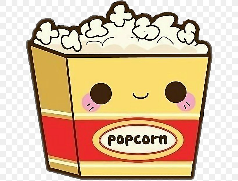 Popcorn Kavaii Maize Food Drawing, PNG, 652x624px, Popcorn, Area, Breakfast Cereal, Cartoon, Cereal Download Free