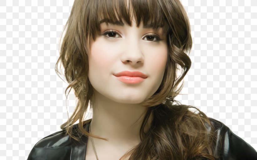 Demi Lovato Layered Hair Desktop Wallpaper Bangs, PNG, 1264x790px, Demi Lovato, Asymmetric Cut, Bangs, Beauty, Black Download Free