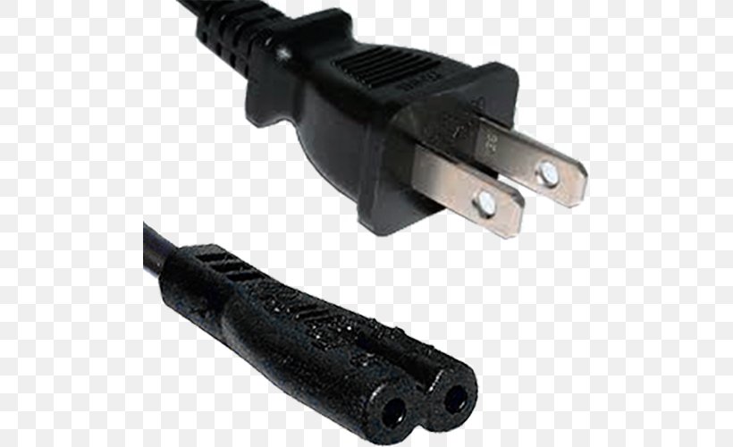 Electrical Cable 2m Power Cord US 2 Pin Plug To C7 Lead Figure Of Eight Fig 8 Cable RB-296 Electrical Connector Power Cable, PNG, 500x500px, Electrical Cable, Ac Power Plugs And Sockets, Base Unit, Cable, Computer Monitors Download Free