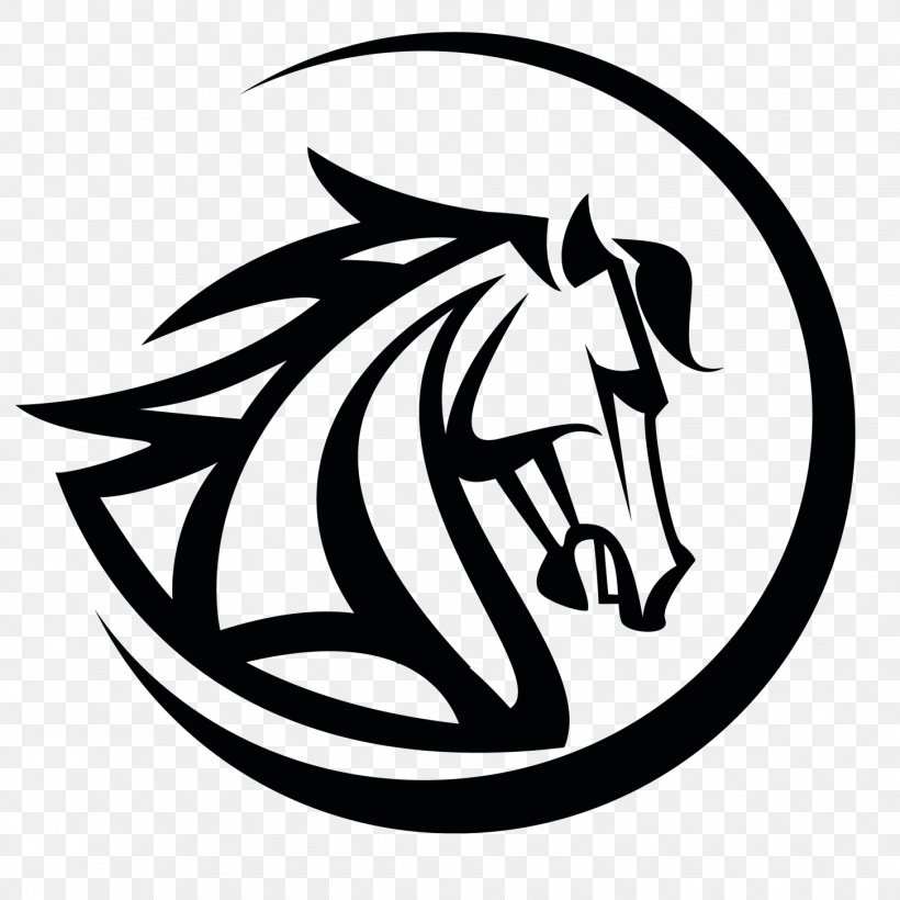 Mustang Stallion Logo Black, PNG, 1452x1452px, Mustang, Art, Artwork, Black, Black And White Download Free