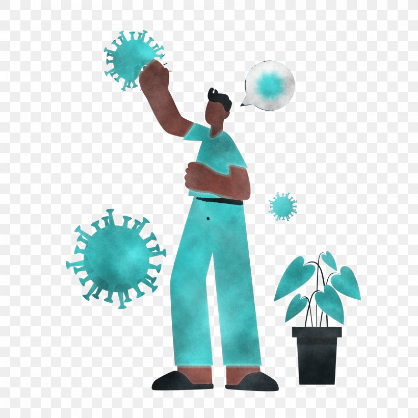 Coronavirus Virus, PNG, 2000x2000px, Coronavirus, Blue, Cartoon, Clothing, Cobalt Blue Download Free