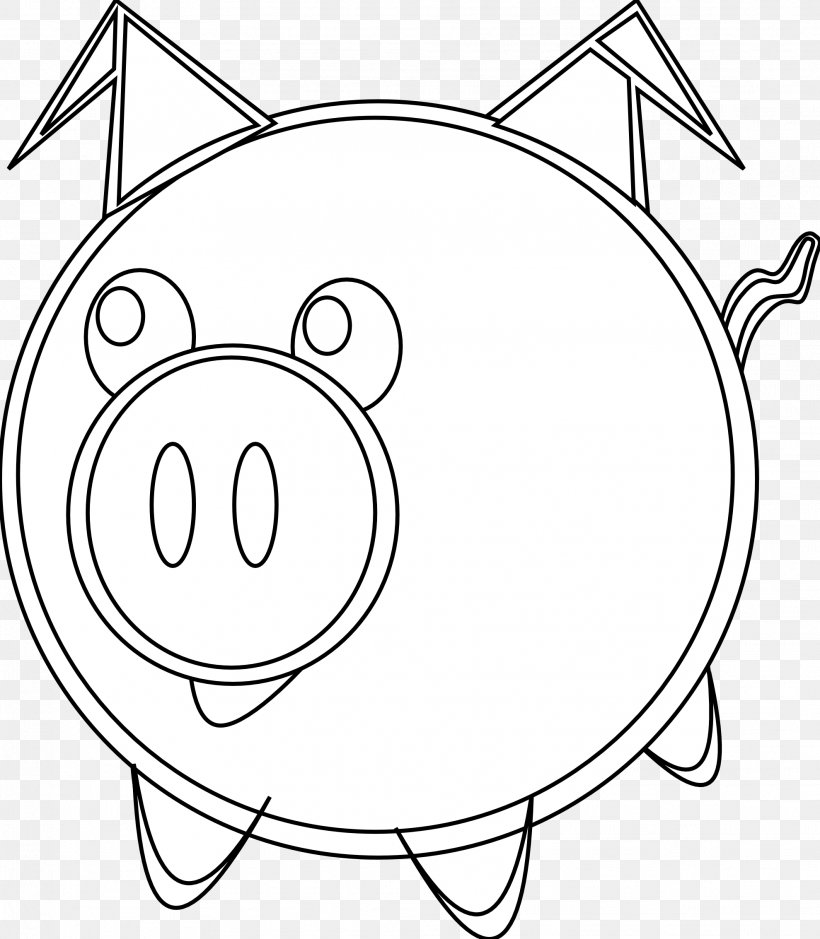 Drawing Coloring Book Domestic Pig Cartoon, PNG, 1979x2268px, Drawing, Area, Black And White, Caricature, Cartoon Download Free