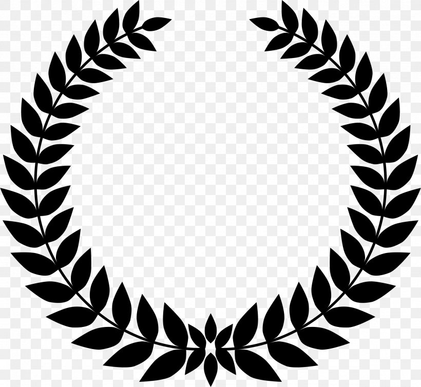 Bay Laurel Laurel Wreath Vector Graphics Clip Art, PNG, 2362x2172px, Bay Laurel, Bay Leaf, Blackandwhite, Crown, Gold Download Free