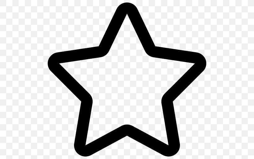 Shape Symbol Star, PNG, 512x512px, Shape, Area, Black And White, Star, Symbol Download Free