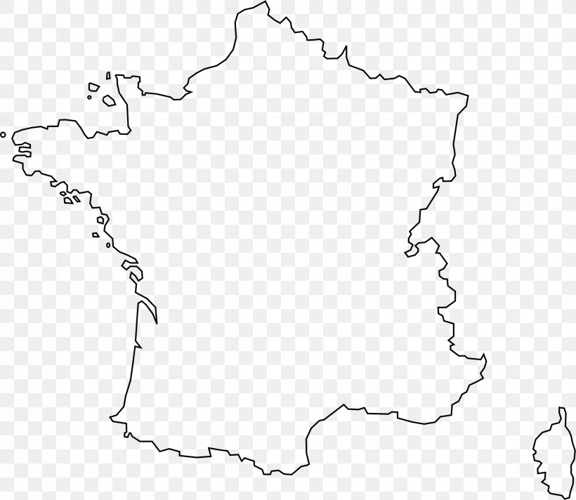 France Blank Map Clip Art, PNG, 2369x2057px, France, Area, Black, Black And White, Blank Map Download Free