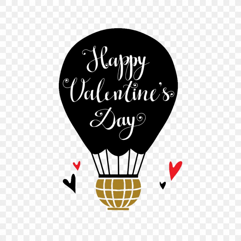 Hot Air Balloon Valentines Day, PNG, 1000x1000px, Balloon, Brand, Greeting Card, Heart, Holiday Download Free