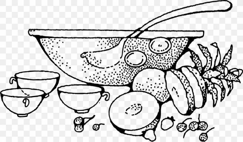 Punch Bowls Juice Clip Art, PNG, 1000x583px, Punch, Black And White, Bowl, Cartoon, Drawing Download Free