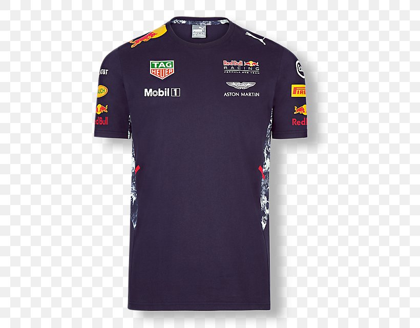 Red Bull Racing Team T-shirt 2017 Formula One World Championship, PNG, 640x640px, 2017 Formula One World Championship, Red Bull Racing, Active Shirt, Brand, Calibre Motorsport Australia Download Free